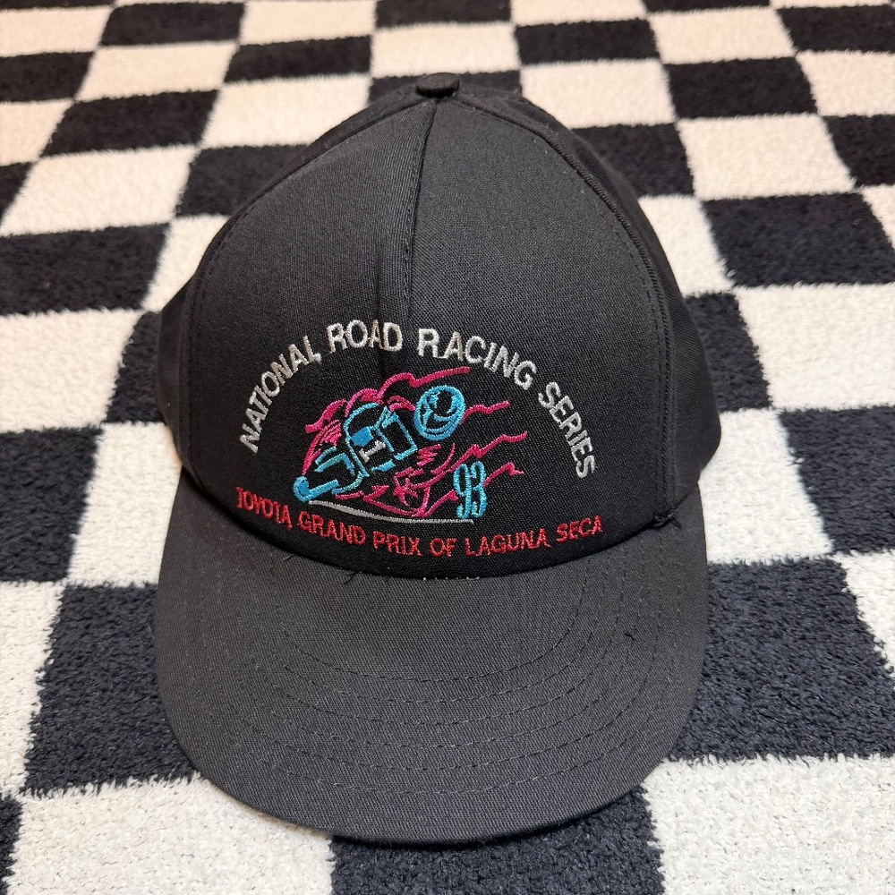 1993 toyota grand prix national road racing series black snap back hat